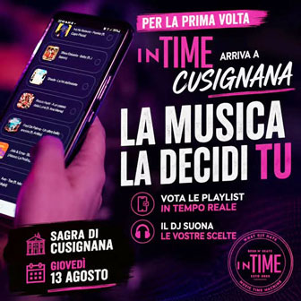 IN TIME - Dj set e animazione
