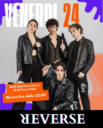 Serata pop rock con REVERSE