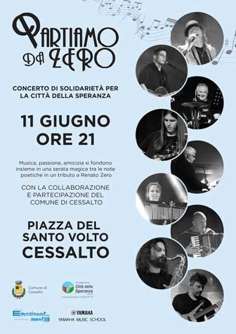 CONCERTO PARTIAMO DA ZERO TRIBUTE RENATO ZERO 2023 CESSALTO