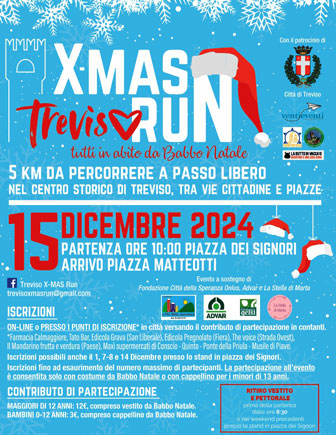 2024 treviso corsa dei babbo natale x-mas run