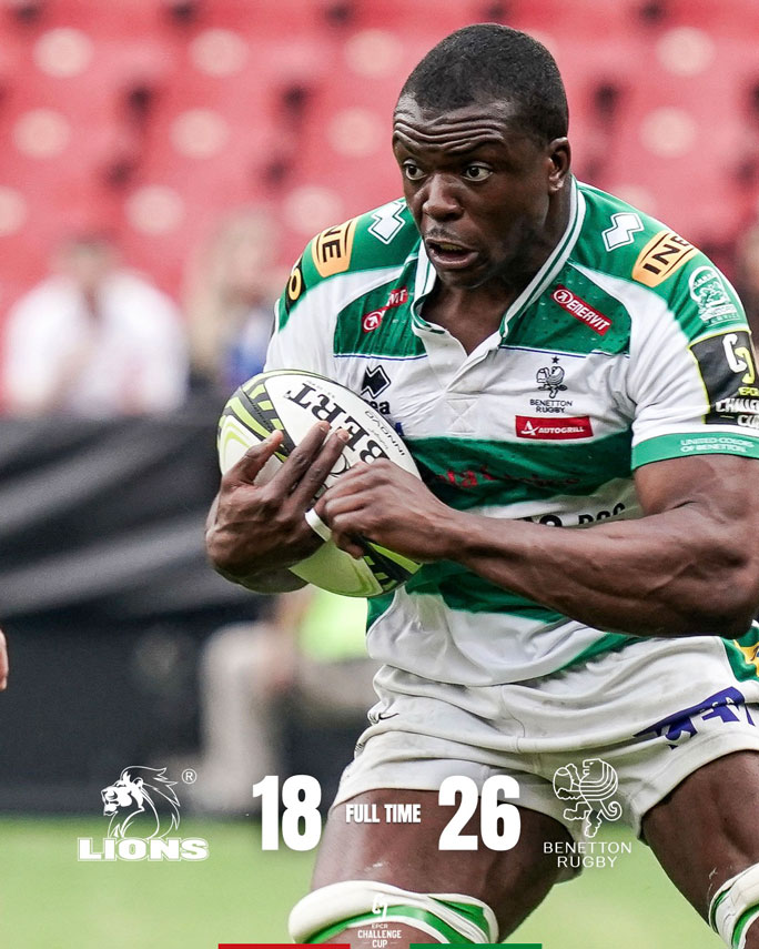 2025 Rugby challenge cup match johannesburg emirates lions treviso benetton