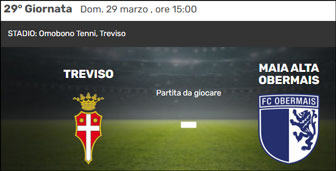 calcio campionato serie d partita treviso - maia alta obermais
