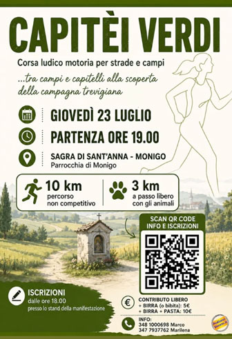 Corsa ludico motoria per strade e campi
CAPITEI VERDI