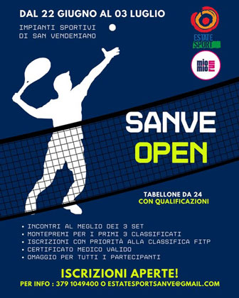 torneo di tennis a san vendemiano sanve open