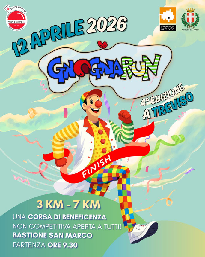 Gnogna Run Corsa Non Competitiva a Treviso Domenica 12 Aprile 2026