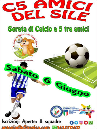 CALCIO A 5 TORNEO A CASIER