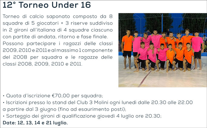 Gaiarine Campomolino Calcio Saponato Torneo di Splashball under 16