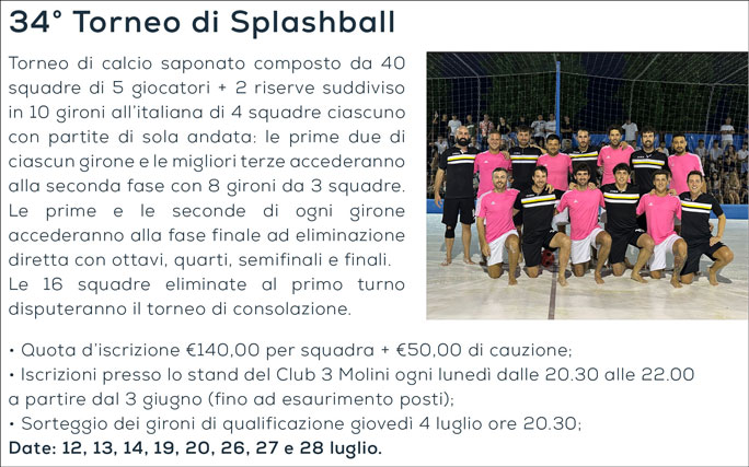 Gaiarine Campomolino Calcio Saponato Torneo di Splashball