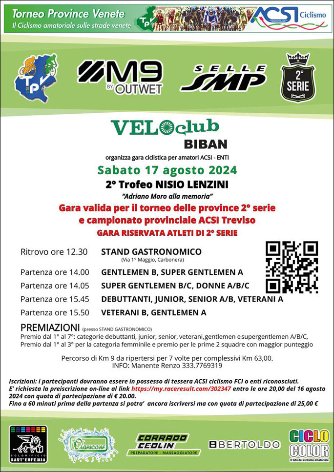 ciclismo 2024 biban gara ciclistica provincia di treviso