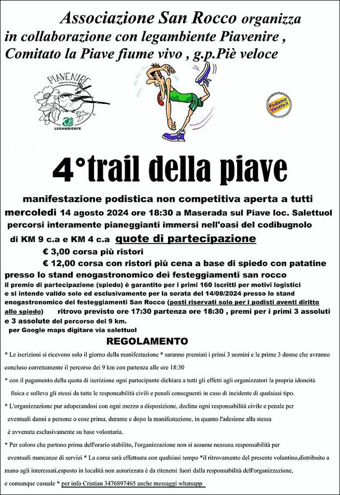 2024 MASERADA SUL PIAVE SALETTUOL 3° TRAIL DELLA PIAVE