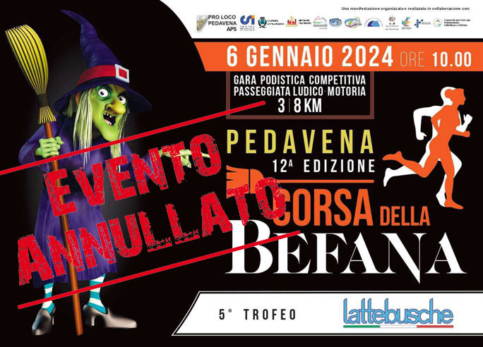 2024 corsa della befana a pedavena 