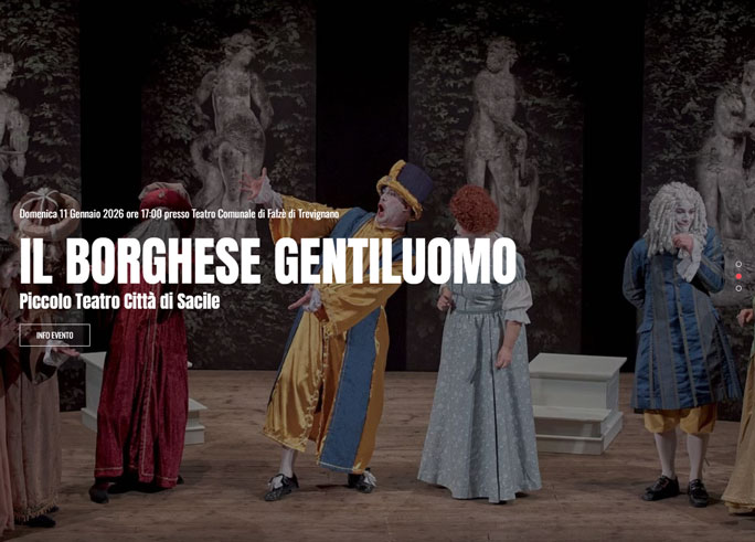 piccolo teatro città di sacile a trevignano spettacolo il borghese gentiluomo