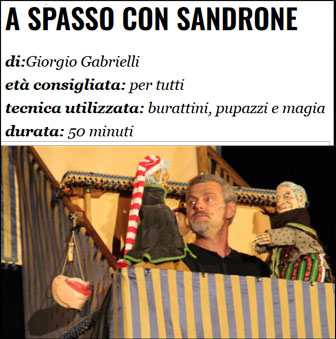 2024 resana Spettacolo marionette "A spasso con Sandrone" Spettacolo itinerante I strighi 